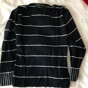 High Point Striped Rayon Crewneck Sweater (Size M)